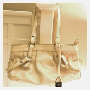Authentic FURLA cream white purse